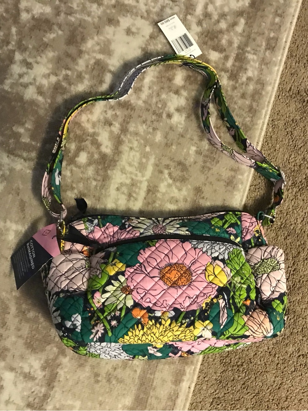 NWT Vera Bradley On the Go Crossbody Bloom Boom